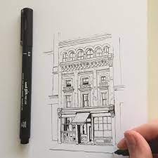 2 933 Likes 15 Comments Phoebe Atkey Phoebeatkey On Instagram Art Drawing Pen Sketch Illustr Architecture Drawing Urban Sketch Architecture Sketch
