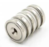 Round Base Neodymium Countersunk Pot Magnet with Hole ...
