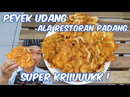 Peyek Udang Ala Restoran Padang Super Kriiuukkk Youtube Di 2020 Restoran Resep Makanan