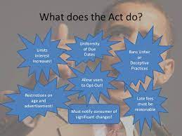 Congress passed the credit card accountability responsibility and disclosure act of 2009 a little over a decade ago. The Credit Card Act Of 2009