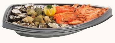 Plateau Pour Fruits De Mer En Plastique Recyclable 519 X 329 X 97 Mm Vendus Par 100 Plateaux Cocktail Plateau Pour Fruits De Mer Prosaveurs