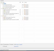 Sdk Manager Doesnt Show Older Apis Stack Overflow