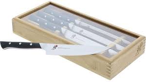 Morimoto edition knives by miyabi are manufactured in japan and represent some of the highest quality and most technologically advanced cutlery available today. Miyabi Red Morimoto Edition 4 Pc Steak Knife Set Price In Saudi Arabia Souq Saudi Arabia Kanbkam