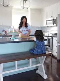build a farmhouse counter height bench