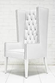 Ultra Tall Mod Wing Dining Chair In Faux White Croc Leather Leather Dining Chairs Modern Dining Chairs Dining Chairs