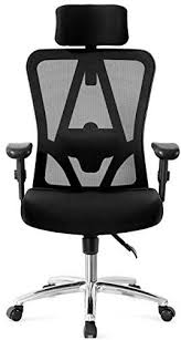 Ticova Ergonomic Office Chair With Adjustable Headrest Armrest And Lumbar Support High Back Mesh Chair Wit Office Chair Computer Desk Chair Ergonomic Office