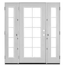 Check spelling or type a new query. Masonite 72 In X 80 In Primed White Steel Prehung Right Hand Inswing 10 Lite Clear Glass Patio Door With Venting Sidelites 521269 The Home Depot