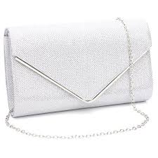 Black And Silver Clutch Purse Gesu Womens Shining Envelope Clutch Purses Evening Bag Handbags For Wedding And Party Silver 1 Han Prom Clutch Bags Envelope Clutch Purse Glitter Clutch Bag