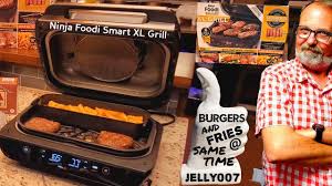 Ninja Foodi Smart Xl Grill Bubba Burgers Fries At The Same Time In 2020 Bubba Burgers Hamburgers Grilled Grilling Frozen Burgers
