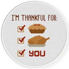 For all our stitching buddies we thought we would create a fun (and free) thanksgiving cross stitch pattern for you. I M Thankful For Cross Stitch Cross Stitch