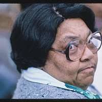 Gold Star mothers Janice Chance (left), Edith Hines