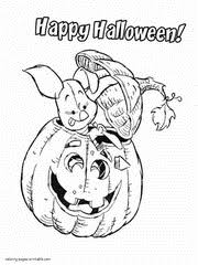 Happy halloween pumpkin coloring pages. Disney Halloween Printable Coloring Pages