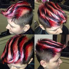 Haley S Squiggly Stripes Men Hair Color Hair Color Crazy Hair Stripes