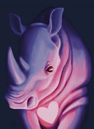 The Lavender Rhinoceros by Caffeine3 -- Fur Affinity [dot] net