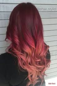 37 Best Red Ombre Hair Color Ideas For Long Hair Ombre Color De Cabello Rojo Cabello Rojo Mascarilla Para Cabello Rizado