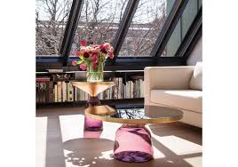 Table is sealed with clear wax and lacquer for easy cleaning; Bell Classicon Side Table Milia Shop