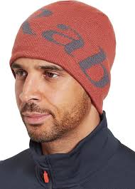 Rab Bonnet tricoté léger avec logo pour le ski et un usage quotidien, Rouge  toscane/graphène, Taille unique : Amazon.fr: Mode