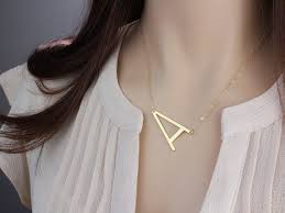Large Letter Necklace Oversized Initial Friend S Birthday Gift Letter Statement Necklace Silver Or Gold Mother S Day Jewelry In 2021 Letter Necklace Silver Necklace Statement Necklace