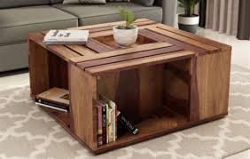 A tasteful modern coffee table with 4 nesting stools. Square Coffee Tables Buy Square Coffee Tables Online At Best Prices In India Flipkart Com