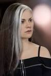 Dyed Grey Streak In Hair