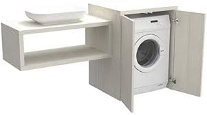 Scegli la consegna gratis per riparmiare di più. Ve Ca Mobile Bagno Coprilavatrice Stoccolma Con Ante In Legno Mensola Lavabo Copri Lavatrice Asciugatrice Lavabo Diversi Colori Lavanderia Bagno Bianco Larice Amazon It Casa E Cucina