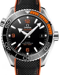 Omega Seamaster Planet Ocean 600m Co Axial Master 43 5mm Chronometer Black Dial Orange Bezel Rubber Strap 215 32 44 21 01 001 Brand New