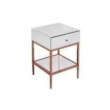 Buy gold tables and get the best deals at the lowest prices on ebay! White Glass And Rose Gold Side Table By I Love Retro Notonthehighstreet Com