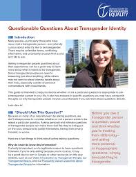 These are fun questions to ask kids and spark a dinner table discussion that everyone can enjoy and potentially lead to still 46. Questionable Questions About Transgender Identity National Center For Transgender Equality