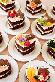 Mini Chocolate Heart Cakes Oleander Palm Chocolate Heart Cakes Mini Desserts Mini Cakes