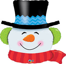 Schneemann ornament druckbare serviettentechnik blatt. Schneemann Kopf Folienballon Luftballon Shop