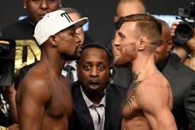 Man, i don't fight in california. Floyd Mayweather Vs Conor Mcgregor Weigh In Faceoff Video And Interviews Bloody Elbow
