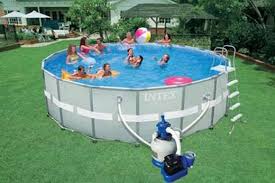 Intex Ultra Frame Round Tubular Detachable Pool With Sand Scrubber 488x122 Cm 26324 Brycus