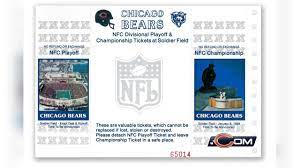 Historical Bears Ticket Stubs