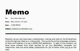 Format For An Instructional Memo Toughnickel Money