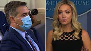 Trump spokeswoman kayleigh mcenany claims he 'condemns' violence but takes no responsibility for riot and claims thousands 'came to peacefully have their voices heard'. Jim Acosta To Kayleigh Mcenany Doesn T Sharing Fake Videos Make You Fake News Cnn Video
