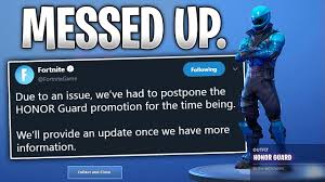 I flexed my new honor guard skin in playground and then this happened in fortnite. Why The Honor Guard Skin Was Disabled In Fortnite Youtube
