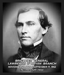 Salute to this brave young man who (chose) to serve in the field ... Branch  was born in Enfield, Halifax County, North Carolina to Major Joseph Branch  and Susan Simpson O'Bryan Branch.