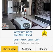 Kayseri talas konumunda hayalindeki satılık daire burada! Talas Mevlana Da Satilik 1 1 Esyali Kayseri Tuncer Emlak Facebook