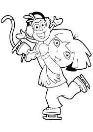 These coloring sheets allow them to travel to a fun land this website offers a collection of minnie mouse coloring pages that are both fun and educative. Images Of Ice Skating Kids Clip Art Black And White