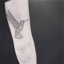 Geometric Hummingbird Cruelhandluketettoos Geometric Tattoo Geometric Tattoo Design Geometric Line Tattoo
