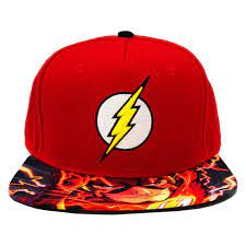 Dc Comics The Flash Sublimated Bill Red Snapback Cap Hat The Flash Hats Caps Hats