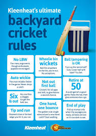 Play popular cricket games in your browser now. Kleenheat S Ultimate Backyard Cricket Rules