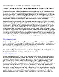 Sample teen resume first last name street address, city, state, zip phone (cell/home) email address objective: Simple Resume Format For Students Templates Fillable Printable Samples For Pdf Word Pdffiller