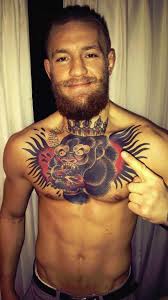 A lot of people get tattoos with stories behind them; 68 Conor Chest Tattoo