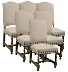 Leather dining chairs with nailheads, description: Nailhead Trim Fabric Skirted Dining Chairs New Dining Chairs Spanish Style Wood Frame Line Rattan Dining Chairs Dining Chairs Upholstered Dining Side Chair