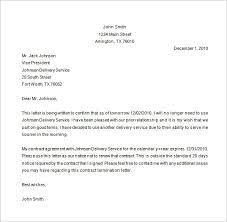 Sample letter of termination service agreement scrumps contract. Letter To Discontinue Service Contract Business Contract Termination Letter Sample