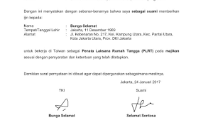 Surat persetujuan orang tua/wali siswa untuk pembelajaran tatap muka di sekolah di masa pandemi covid19 ini merupakan salah satu prasayarat yang harus dimiliki oleh sekolah/madrasah agar dapat menyelenggarakan pembelajaran tatap muka di masa new normal masa pandemi covid19. Contoh Surat Ijin Orang Tua Suami Istri Cute766