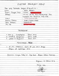 Contoh cv menarik tulis tangan. 8 Contoh Daftar Riwayat Hidup 2020 Untuk Melamar Pekerjaan