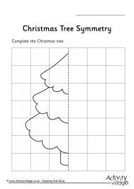 Christmas Symmetry Worksheets Symmetry Worksheets Symmetry Christmas Trees For Kids