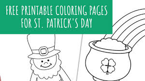Everyone is irish on st. Saint Patrick S Day Free Printable Coloring Pages Weheartholidays Com
